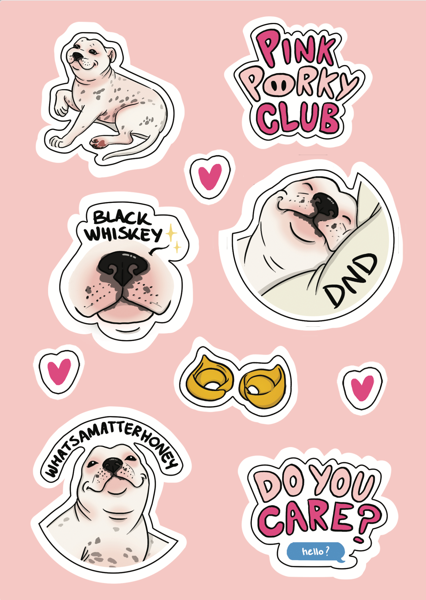 Porky Sticker Sheet